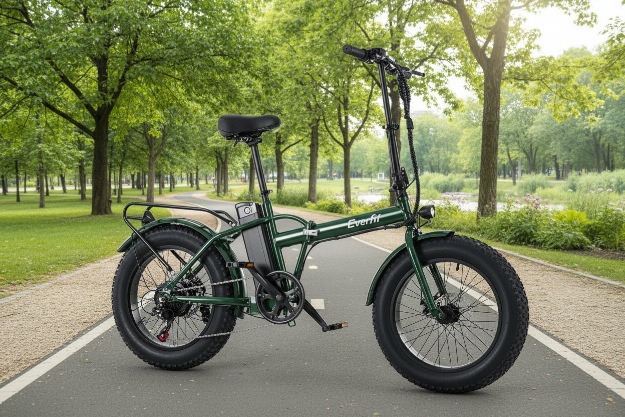 Everfit 20 Inch Folding Electric Bike Urban City Bicycle eBike Rechargeable-0