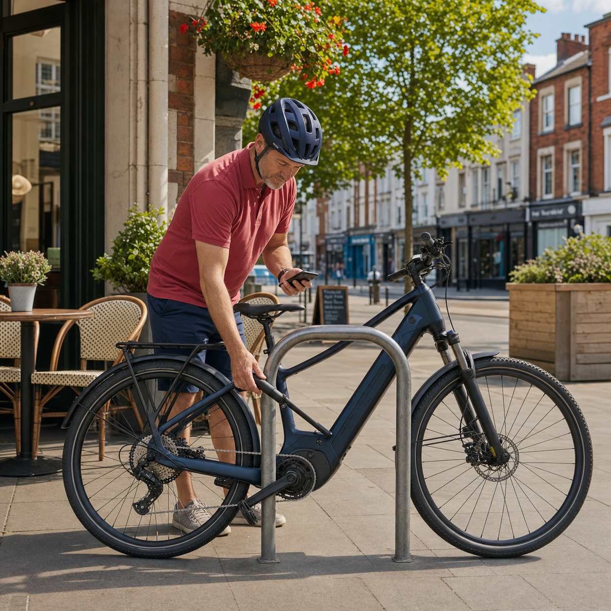 E-bike owner caring for their bike with support from E-Bike Centre