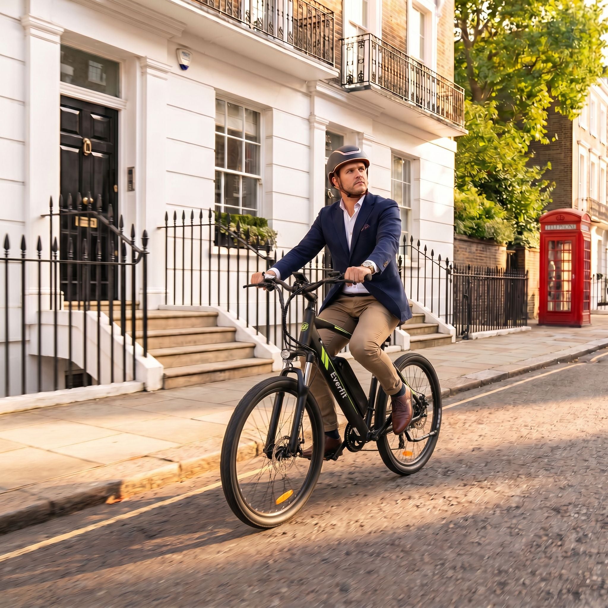 Premium flagship e-bike — Mayfair townhouses